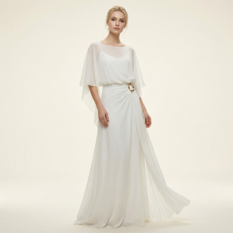 ⏳Time-Limited Special⏰Flowing Cape Sleeve Top & Wrap Pants Set ✨ Effortless Elegance