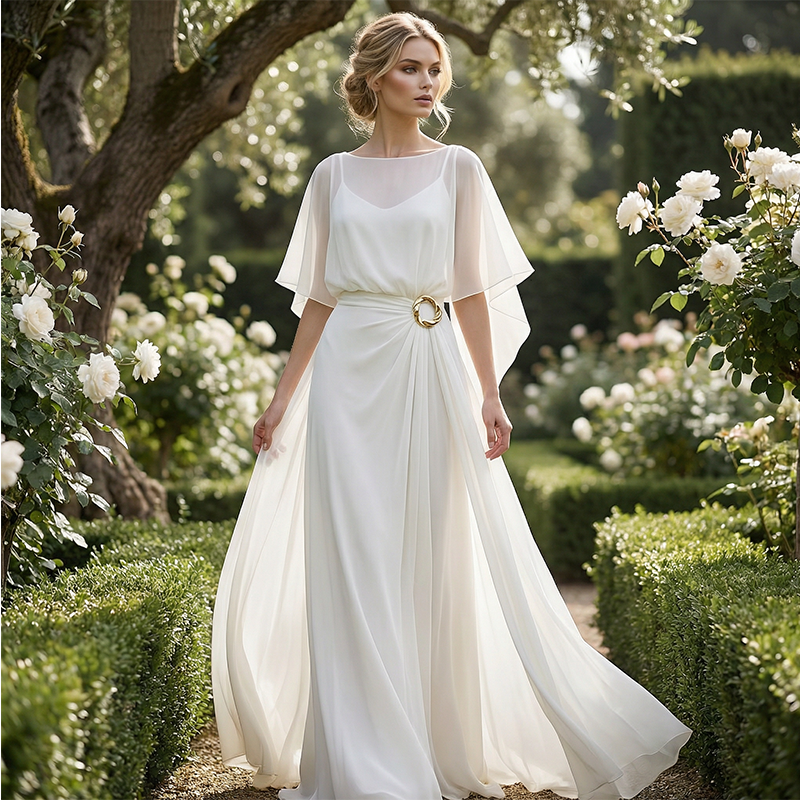 ⏳Time-Limited Special⏰Flowing Cape Sleeve Top & Wrap Pants Set ✨ Effortless Elegance
