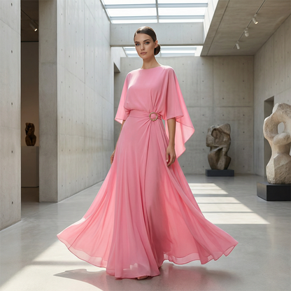 ⏳Time-Limited Special⏰Flowing Cape Sleeve Top & Wrap Pants Set ✨ Effortless Elegance