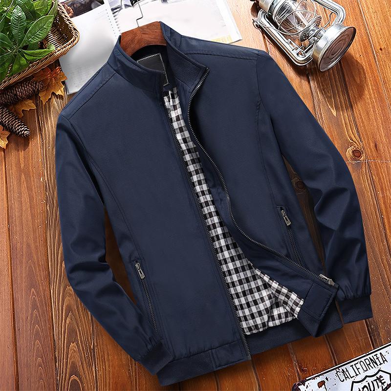 ⏳Time-Limited Special⏰Men's Classic Stand Collar Jacket with Checkered Lining
