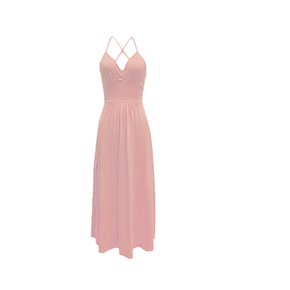 ⏳Time-Limited Special⏰V-Neck Spaghetti Strap High Slit Maxi Dress