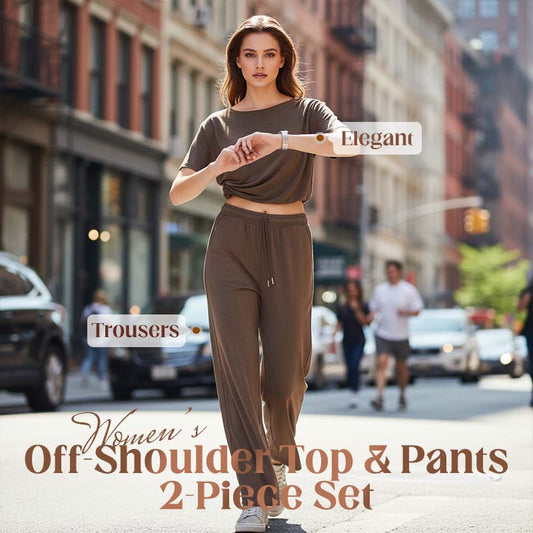 ⏳Time-Limited Special⏰Women's Off-Shoulder Top & Pants 2-Piece Set
