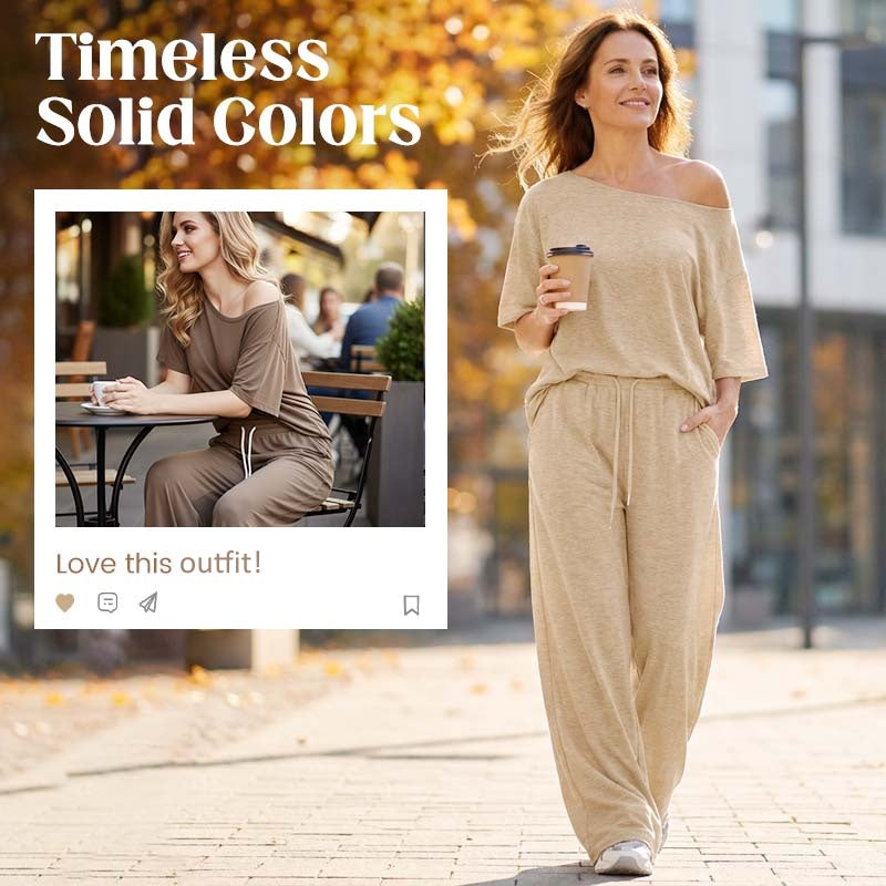 ⏳Time-Limited Special⏰Women's Off-Shoulder Top & Pants 2-Piece Set