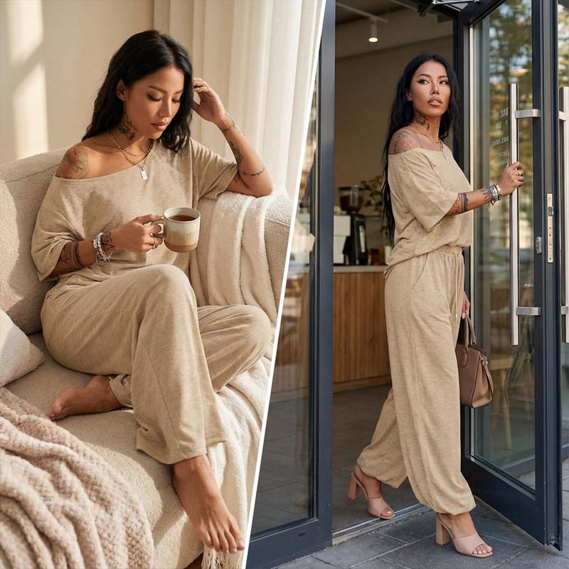 ⏳Time-Limited Special⏰Women's Off-Shoulder Top & Pants 2-Piece Set