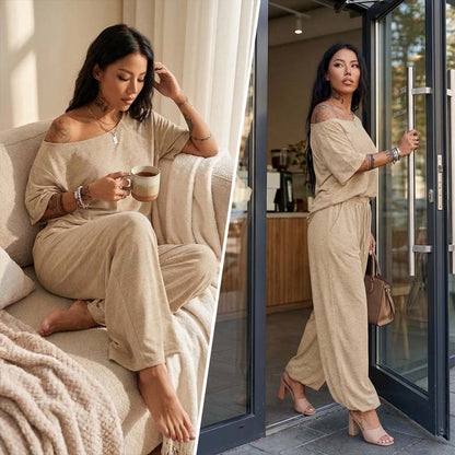 ⏳Time-Limited Special⏰Women's Off-Shoulder Top & Pants 2-Piece Set