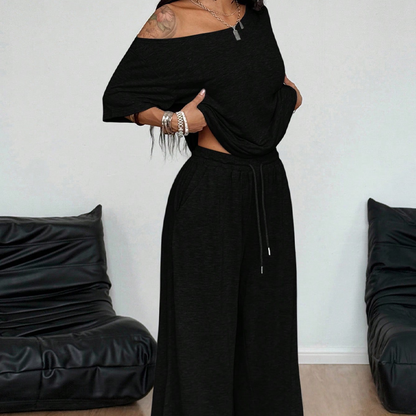 ⏳Time-Limited Special⏰Women's Off-Shoulder Top & Pants 2-Piece Set