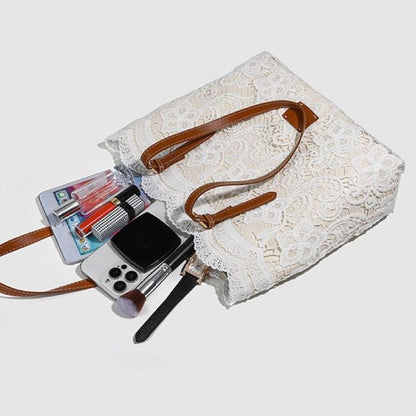 ⏳Time-Limited Special⏰Vintage Lace Shoulder Bag – Elegant Lace, Spacious Interior & Adjustable Strap