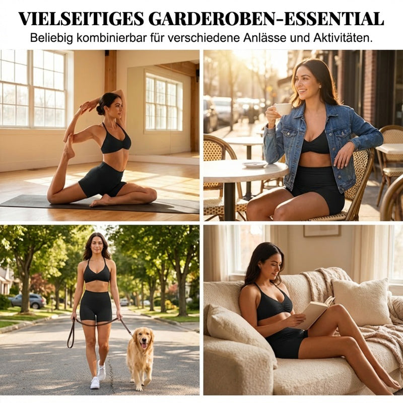 ⏳Time-Limited Special⏰Women's Halter & Shorts Set – Tummy Control, Seamless, Butt-Lifting 🍑