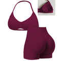 ⏳Time-Limited Special⏰Women's Halter & Shorts Set – Tummy Control, Seamless, Butt-Lifting 🍑
