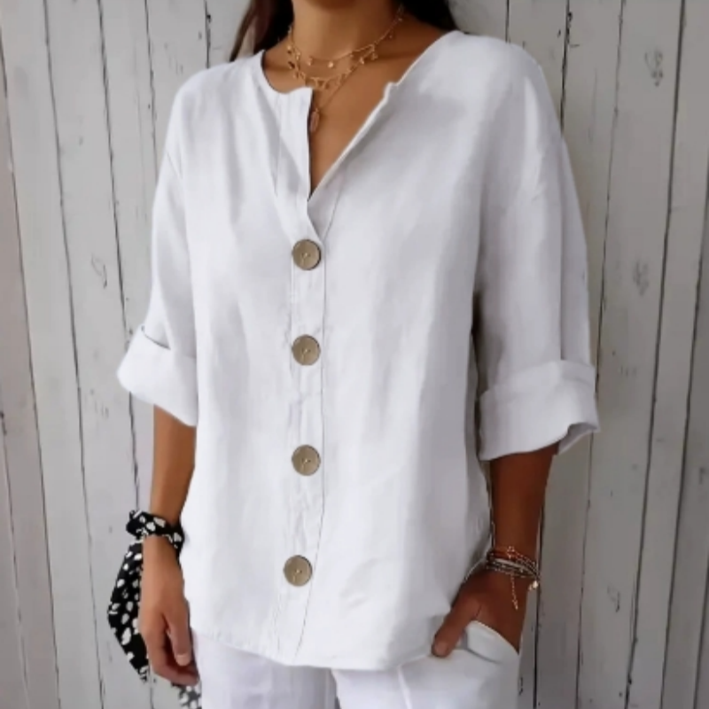 ⏳Time-Limited Special⏰Women's Loose Fashion Button Top