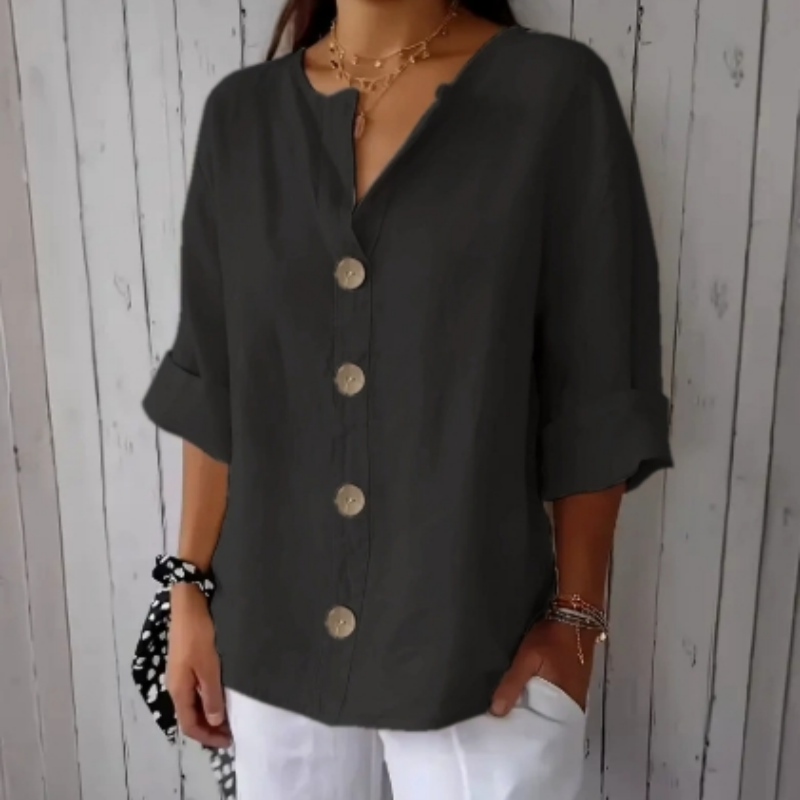 ⏳Time-Limited Special⏰Women's Loose Fashion Button Top