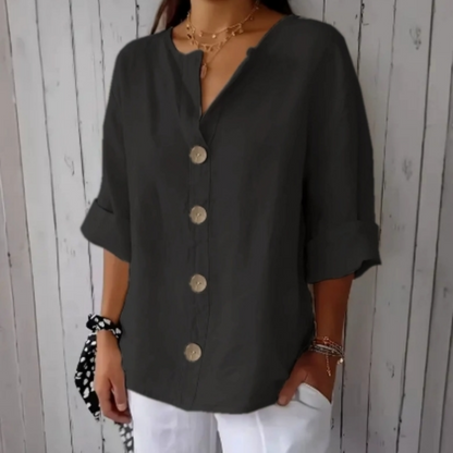 ⏳Time-Limited Special⏰Women's Loose Fashion Button Top