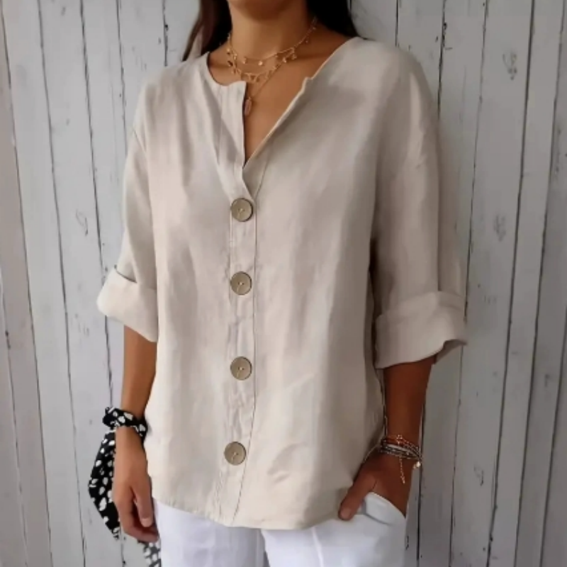 ⏳Time-Limited Special⏰Women's Loose Fashion Button Top