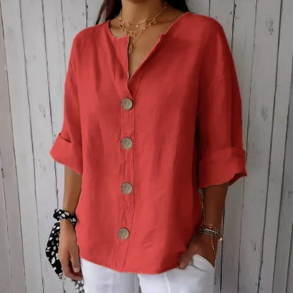 ⏳Time-Limited Special⏰Women's Loose Fashion Button Top
