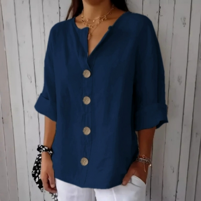 ⏳Time-Limited Special⏰Women's Loose Fashion Button Top