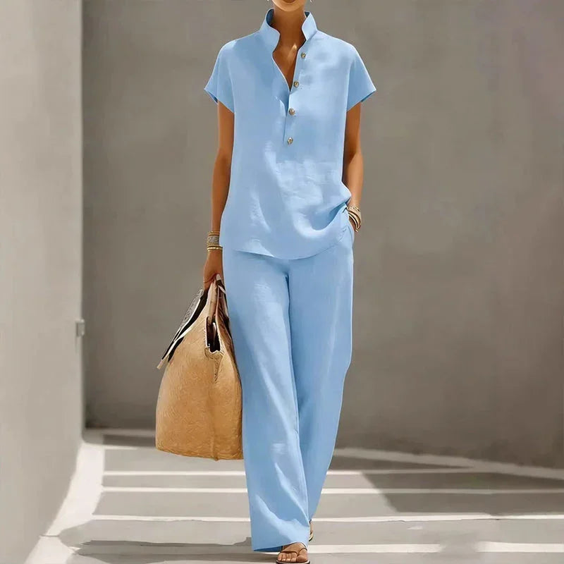 ⏳Time-Limited Special⏰Women's 2-Piece Set – Solid Color, Casual, Comfortable, Versatile ✨