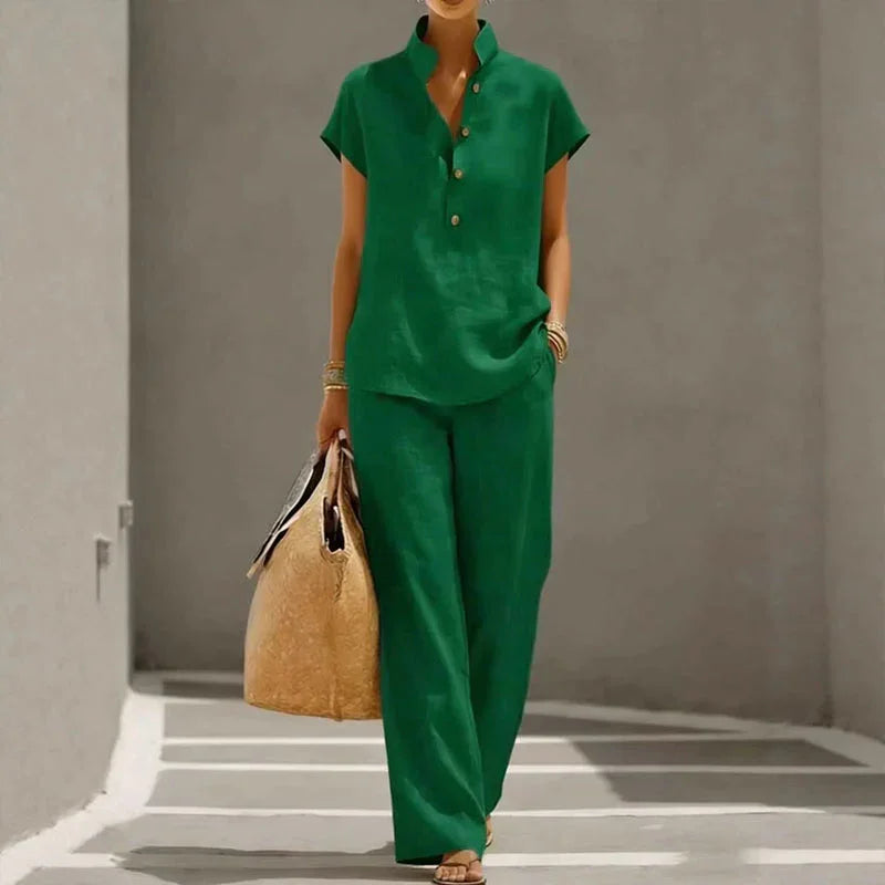⏳Time-Limited Special⏰Women's 2-Piece Set – Solid Color, Casual, Comfortable, Versatile ✨