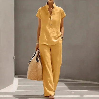 ⏳Time-Limited Special⏰Women's 2-Piece Set – Solid Color, Casual, Comfortable, Versatile ✨