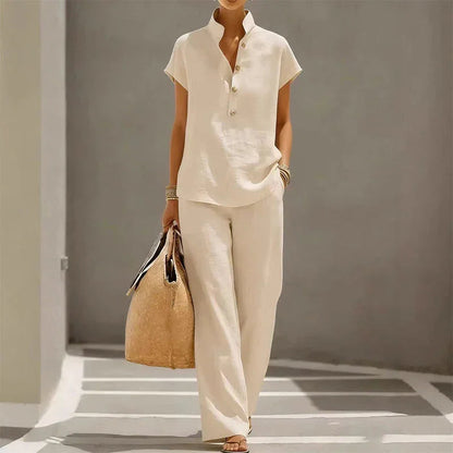 ⏳Time-Limited Special⏰Women's 2-Piece Set – Solid Color, Casual, Comfortable, Versatile ✨
