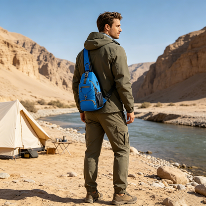 ⏳Time-Limited Special⏰UnisexMen's Outdoor Sling Bag – Multi-Pocket, Water-Resistant & Breathable – Perfect for Travel & Daily Use ✨