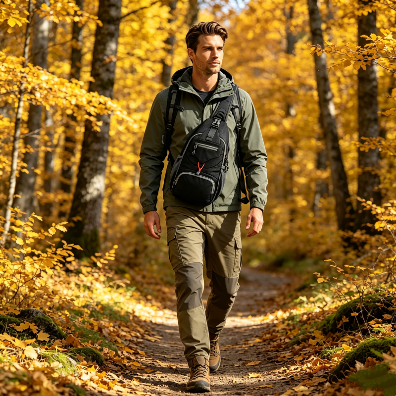 ⏳Time-Limited Special⏰UnisexMen's Outdoor Sling Bag – Multi-Pocket, Water-Resistant & Breathable – Perfect for Travel & Daily Use ✨