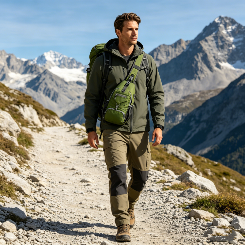 ⏳Time-Limited Special⏰UnisexMen's Outdoor Sling Bag – Multi-Pocket, Water-Resistant & Breathable – Perfect for Travel & Daily Use ✨