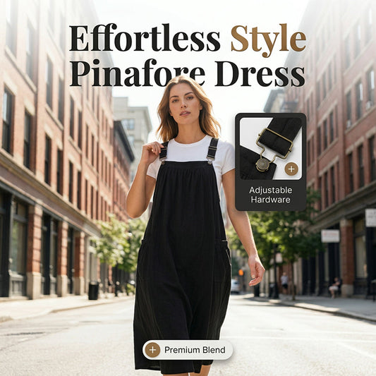⏳Time-Limited Special⏰Loose Midi Overall Dress – Relaxed Fit, Breathable & Side Pockets – Everyday Casual ✨