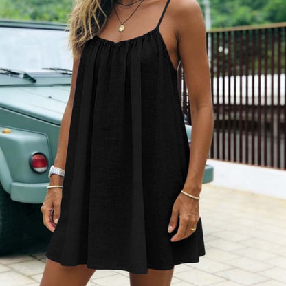 ⏳Time-Limited Special⏰Summer Backless Spaghetti Strap Mini Dress