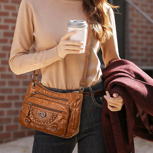 ⏳Time-Limited Special⏰Women's Soft PU Leather Multi-Pocket Crossbody Bag