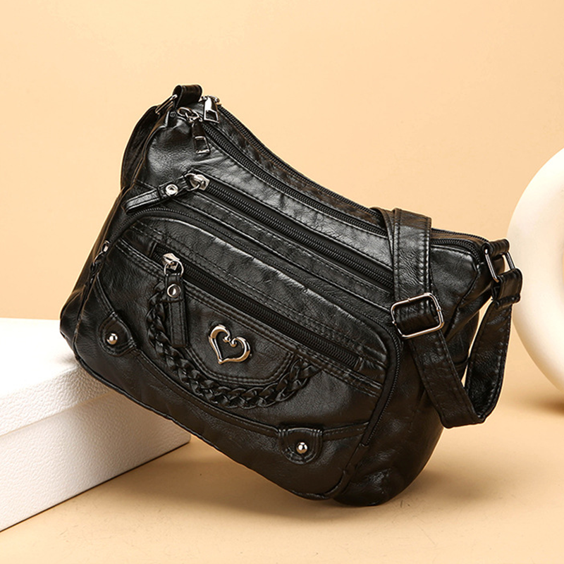 ⏳Time-Limited Special⏰Women's Soft PU Leather Multi-Pocket Crossbody Bag