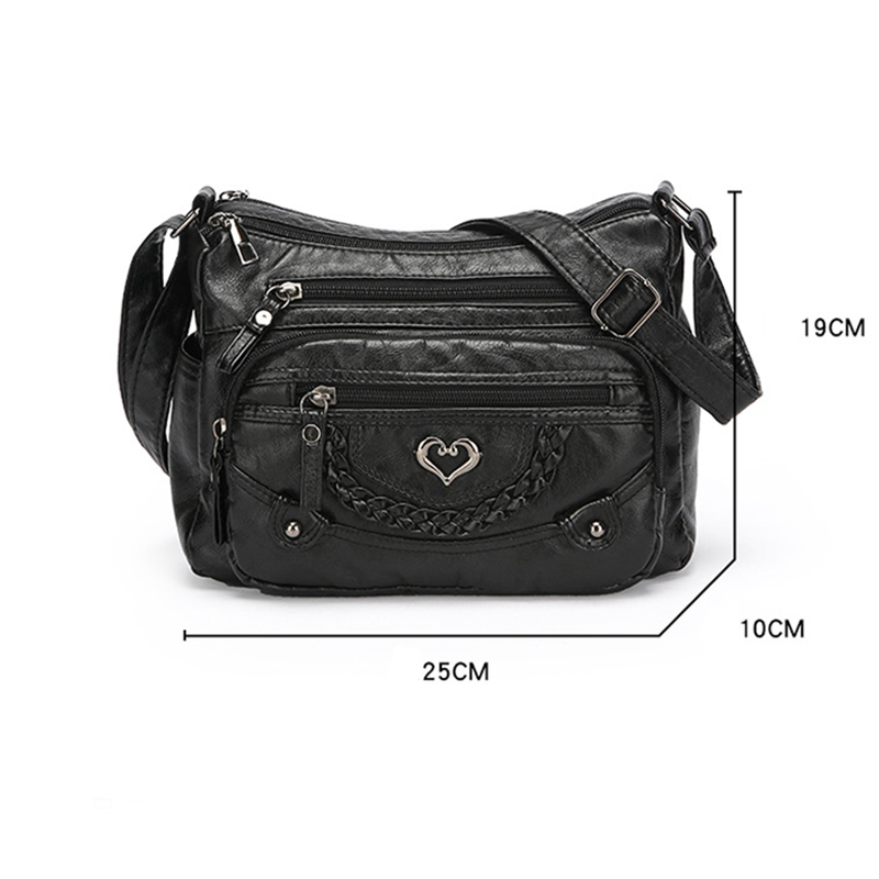 ⏳Time-Limited Special⏰Women's Soft PU Leather Multi-Pocket Crossbody Bag
