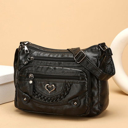 ⏳Time-Limited Special⏰Women's Soft PU Leather Multi-Pocket Crossbody Bag