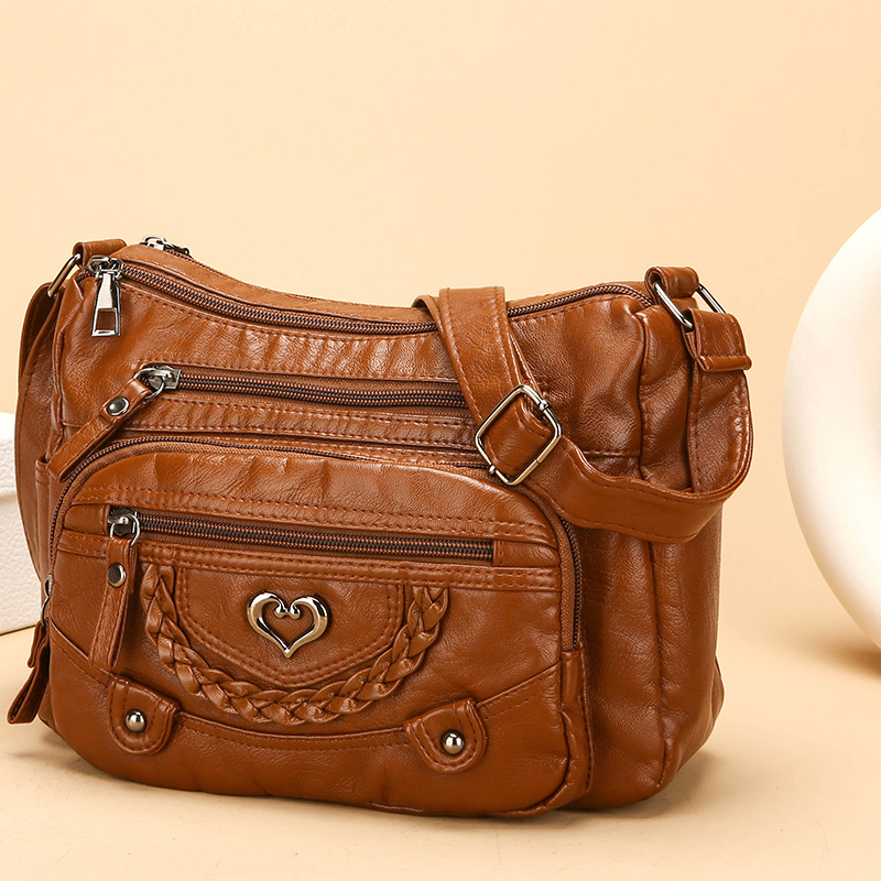 ⏳Time-Limited Special⏰Women's Soft PU Leather Multi-Pocket Crossbody Bag