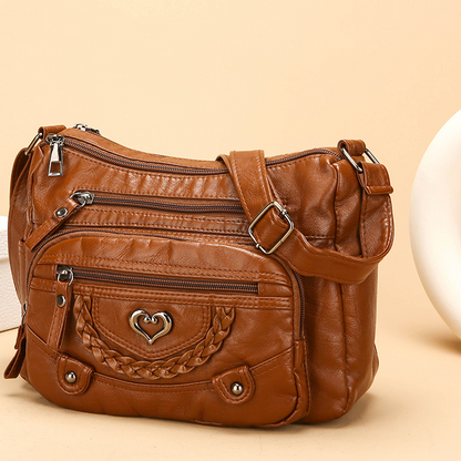 ⏳Time-Limited Special⏰Women's Soft PU Leather Multi-Pocket Crossbody Bag