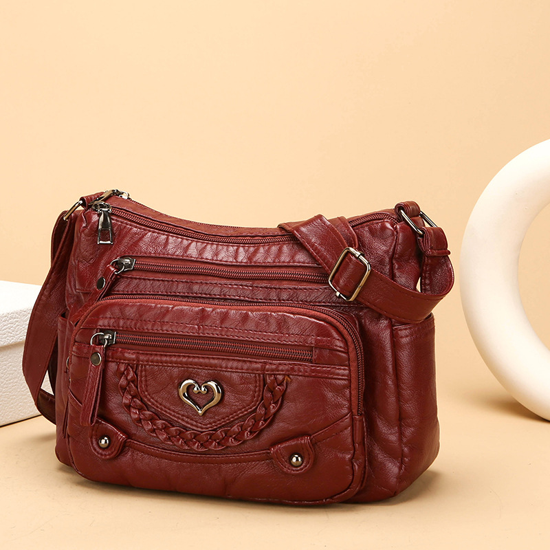 ⏳Time-Limited Special⏰Women's Soft PU Leather Multi-Pocket Crossbody Bag