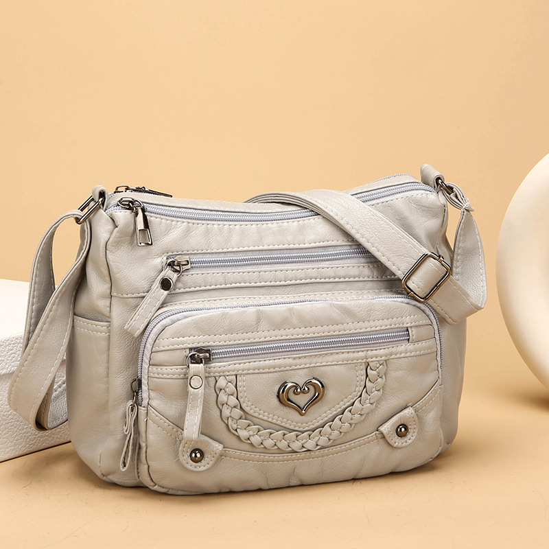 ⏳Time-Limited Special⏰Women's Soft PU Leather Multi-Pocket Crossbody Bag