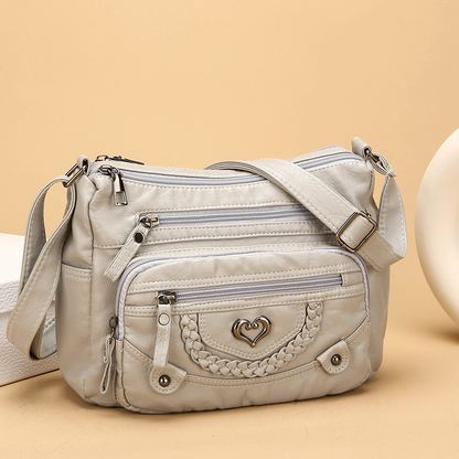 ⏳Time-Limited Special⏰Women's Soft PU Leather Multi-Pocket Crossbody Bag