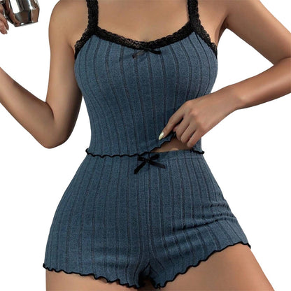⏳Time-Limited Special⏰Ribbed Knit Cami & Shorts Pajama Set