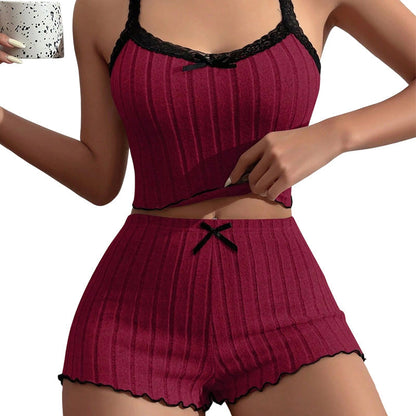 ⏳Time-Limited Special⏰Ribbed Knit Cami & Shorts Pajama Set