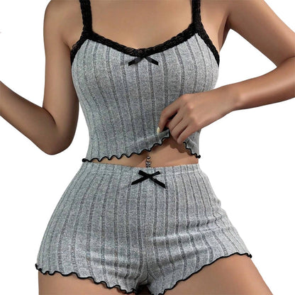 ⏳Time-Limited Special⏰Ribbed Knit Cami & Shorts Pajama Set