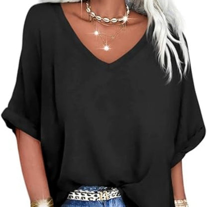 ⏳Time-Limited Special⏰Women's Casual Loose V-Neck Top