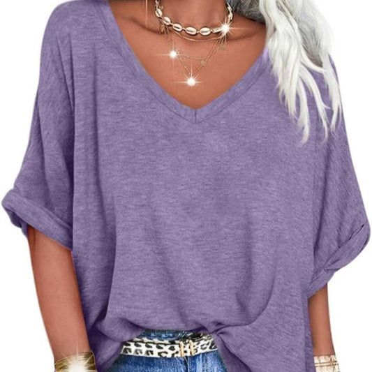 ⏳Time-Limited Special⏰Women's Casual Loose V-Neck Top