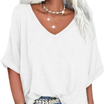 ⏳Time-Limited Special⏰Women's Casual Loose V-Neck Top