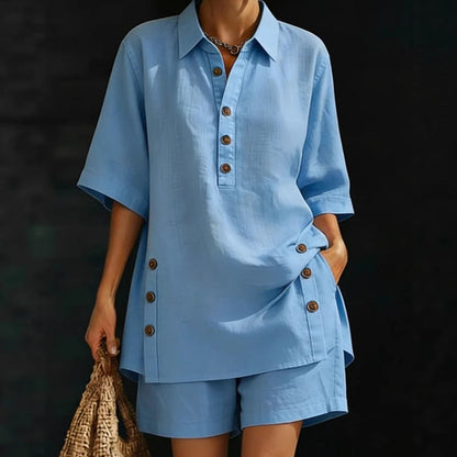 ⏳Time-Limited Special⏰Women's Summer Relaxed Fit Top and Shorts Set