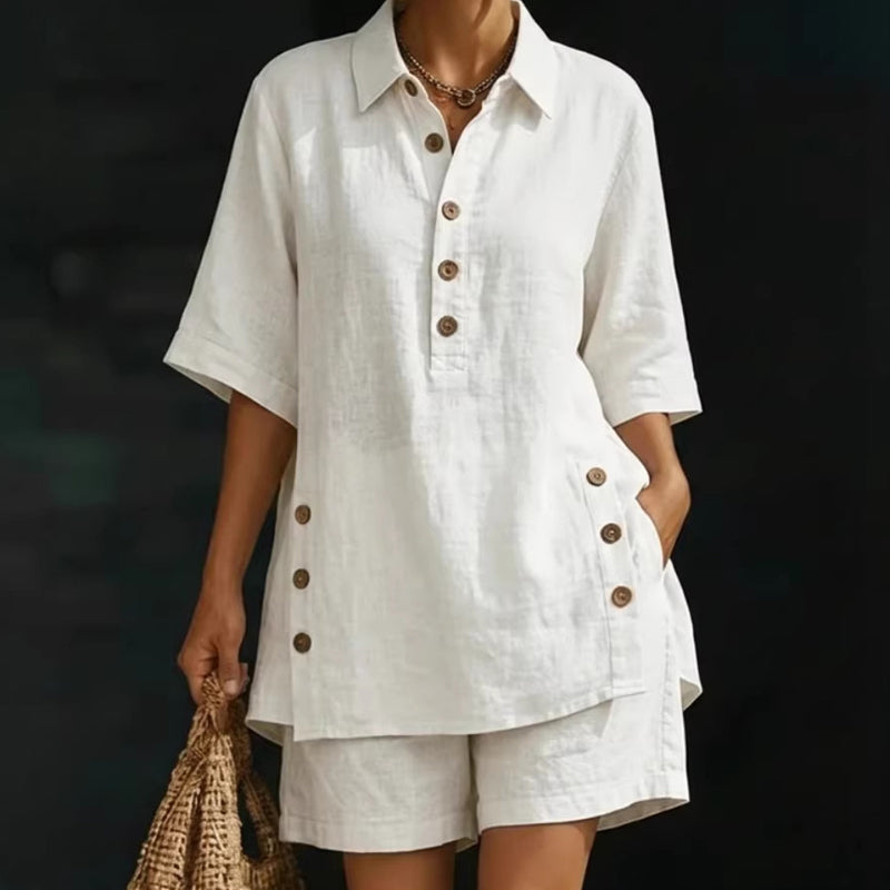 ⏳Time-Limited Special⏰Women's Summer Relaxed Fit Top and Shorts Set