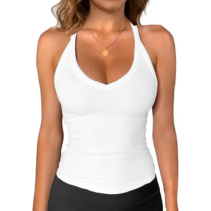 ⏳Time-Limited Special⏰Women's Ribbed V-Neck Tank Top