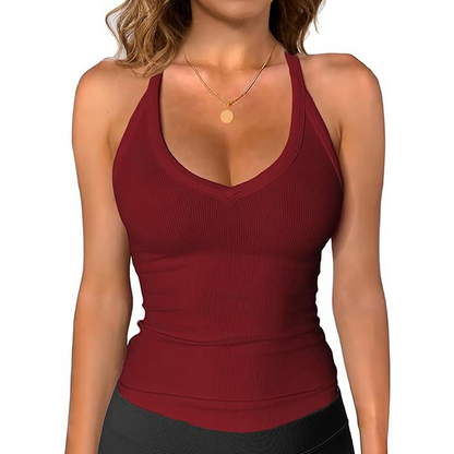 ⏳Time-Limited Special⏰Women's Ribbed V-Neck Tank Top