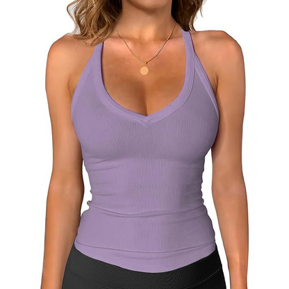 ⏳Time-Limited Special⏰Women's Ribbed V-Neck Tank Top