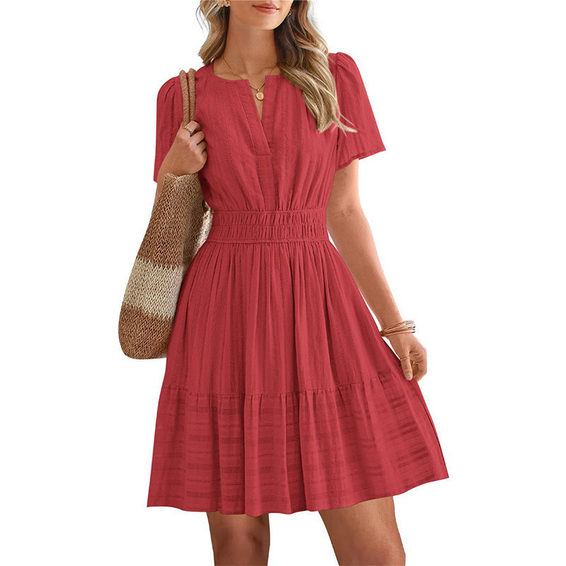 ⏳Time-Limited Special⏰Women's Short Sleeve Tiered Mini Dress
