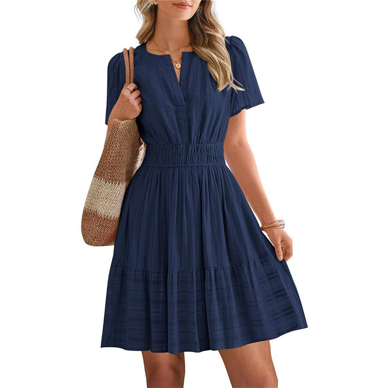 ⏳Time-Limited Special⏰Women's Short Sleeve Tiered Mini Dress